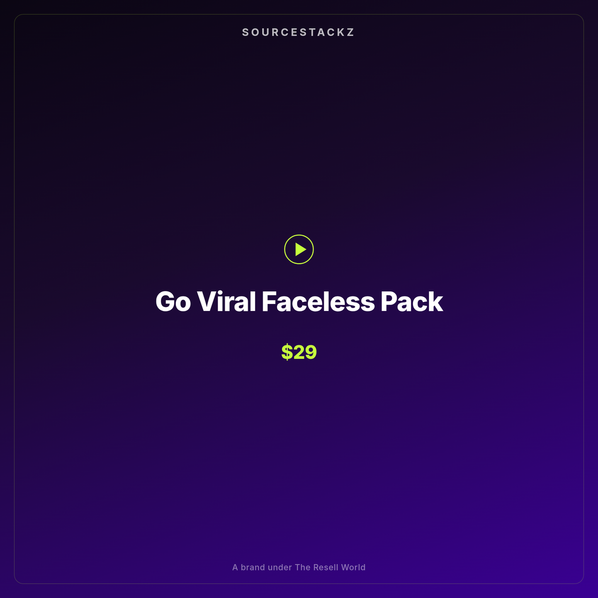 Go Viral Faceless Pack