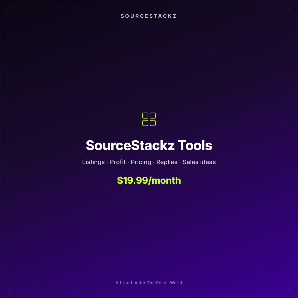 SourceStackz Tools / month